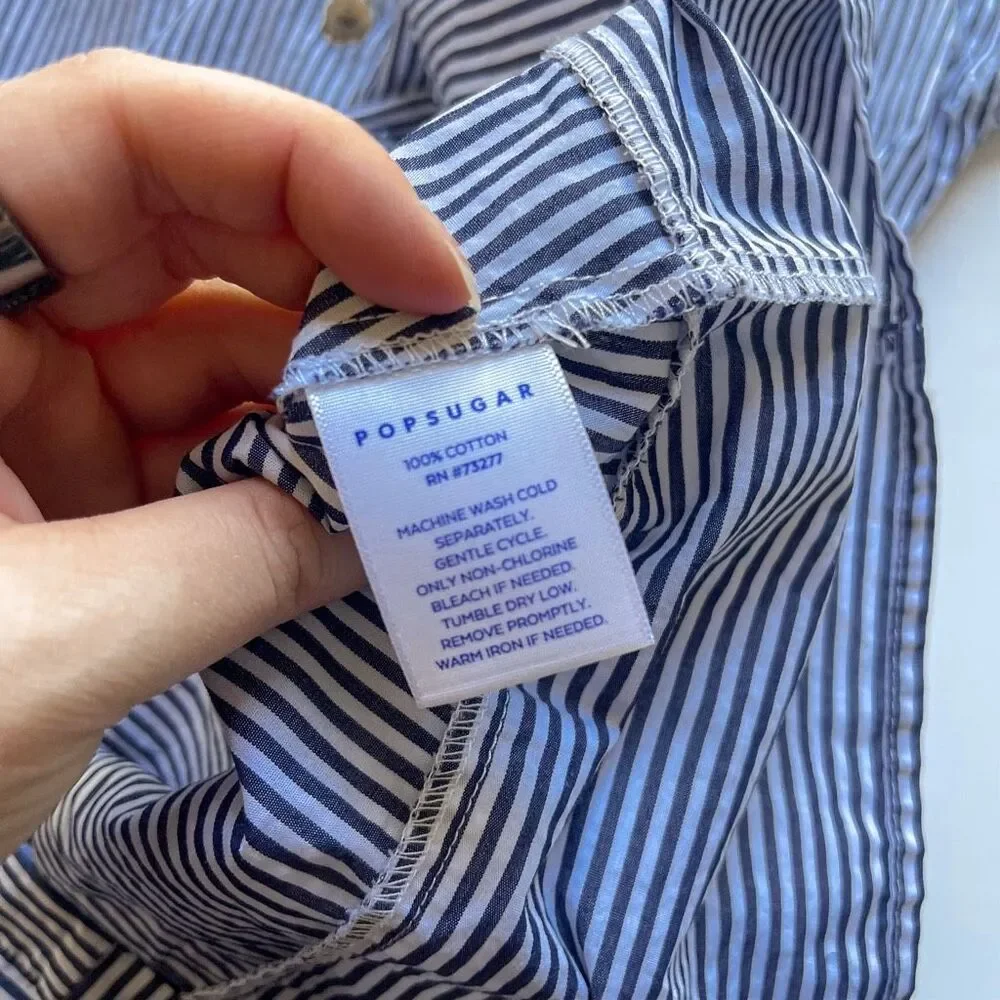 Popsugar Striped‎ Midi Dress Size S
